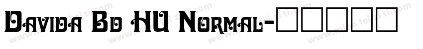 Davida Bd HU Normal字体转换